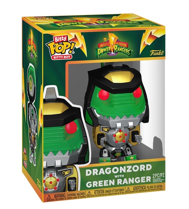 POWER RANGERS - Bitty Bots - Dragon Zord avec Ranger vert - Toys Legacy Collection