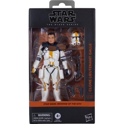 STAR WARS 3 - Lieutenant Clone Galle - Figurine Black Series 15cm