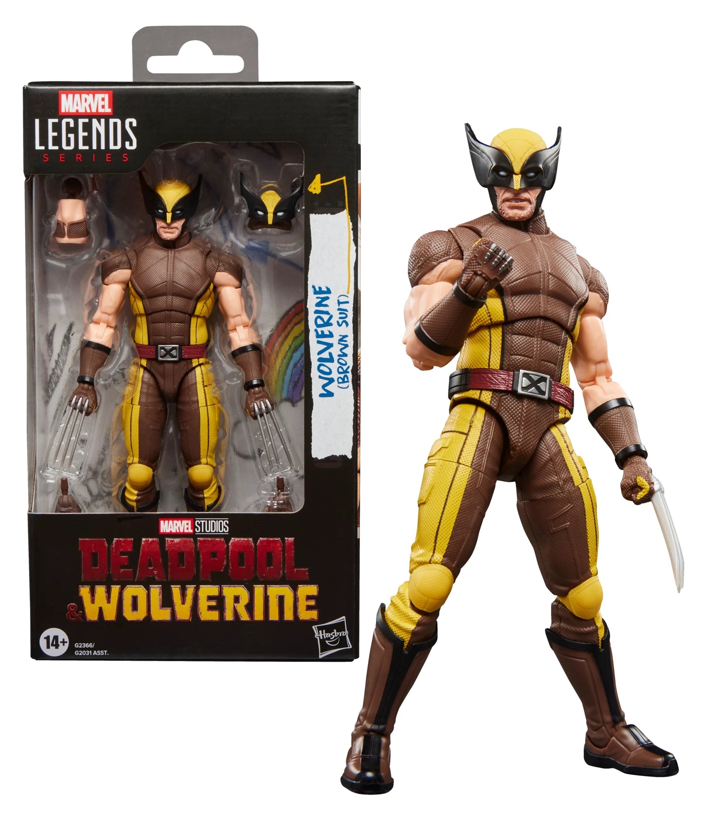 DEADPOOL & WOLVERINE - Wolverine (Brown Suit) -Fig Legends Series 15cm - Toys Legacy Collection