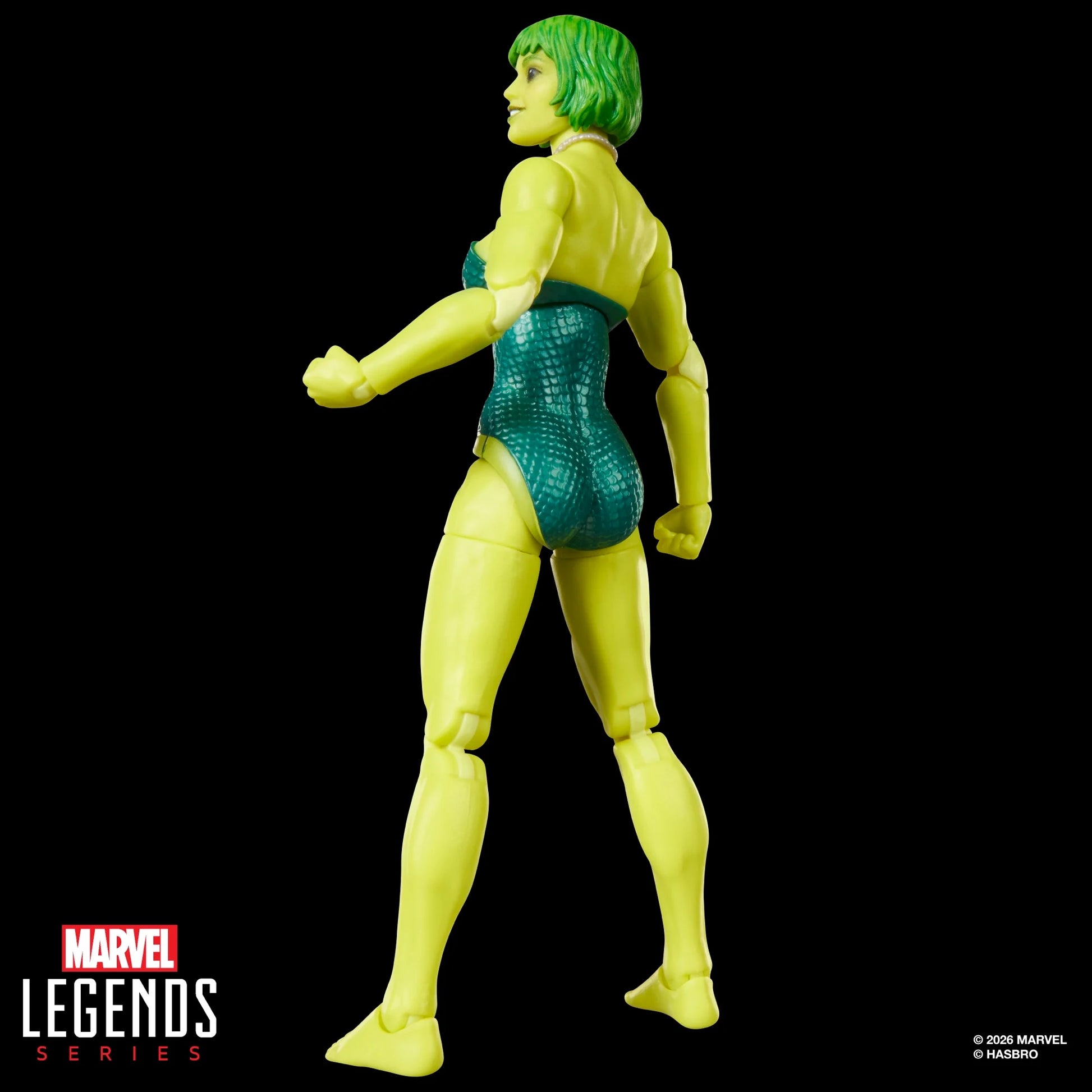 Figurine Marvel Legends Series de Marvel's Marrina (Division Alpha) de 15 cm, personnage en pose avec détails colorés.
