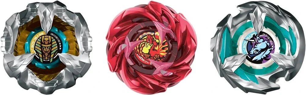 Figurine Beyblade Yggdrasil Team Pack de Hasbro avec plusieurs figurines de combat pour collection et jeu.