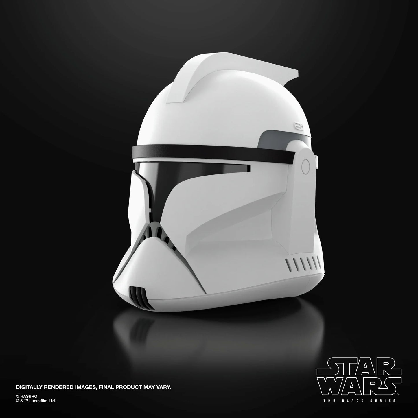 Casque électronique Star Wars Soldat Clone Phase I de la série Black, en plastique noir, pour jeu de rôle, par Hasbro