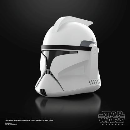 Casque électronique Star Wars Soldat Clone Phase I de la série Black, en plastique noir, pour jeu de rôle, par Hasbro