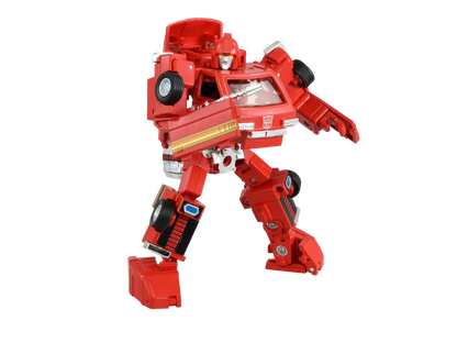 Figurine Ironhide Transformers Missing Link C14 de 13,5 cm de la marque Hasbro, vue de face, détail de la figurine.