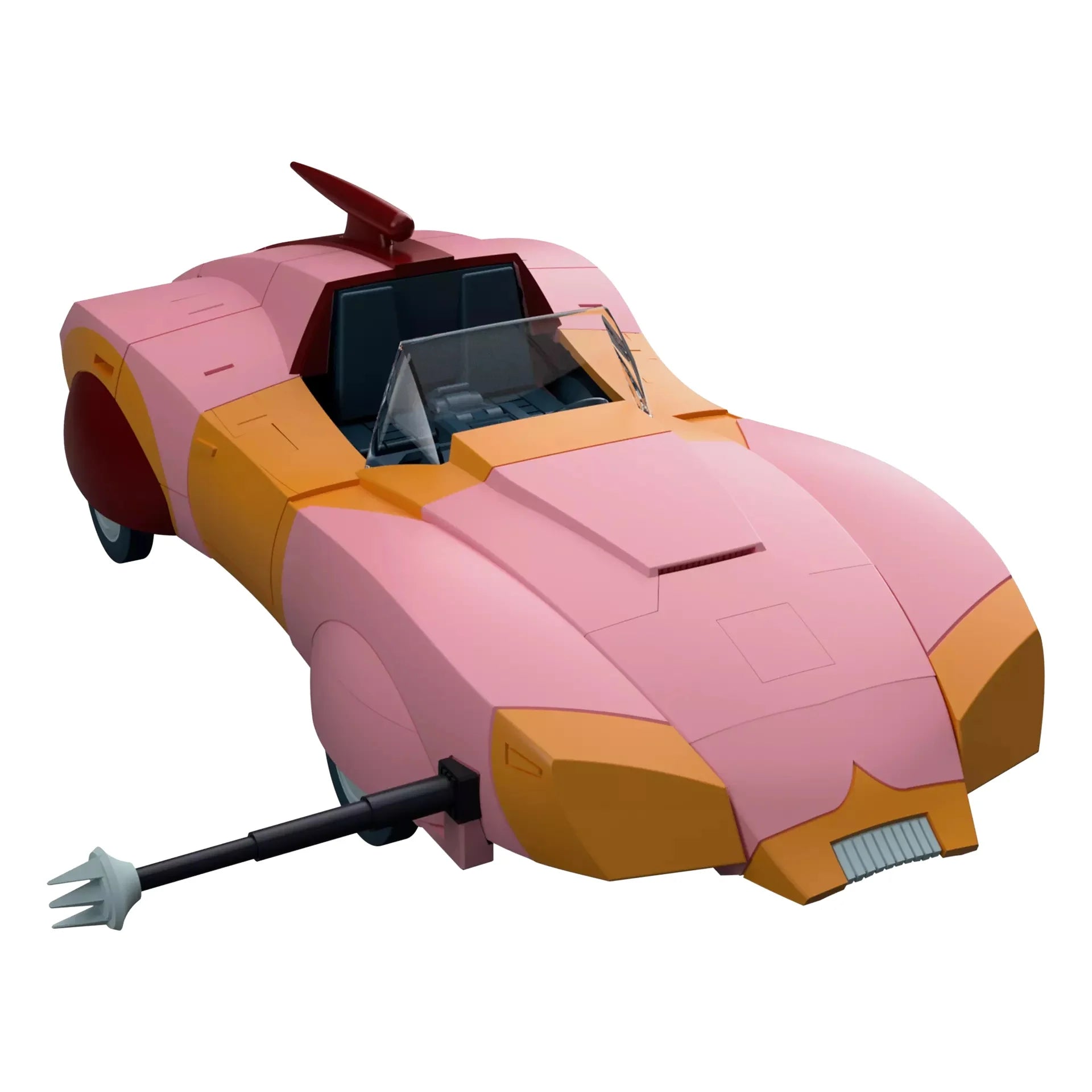 Figurine Transformers MPG-23 Secret Agent Arcee de Takara Tomy, 17,5 cm, détail de la figurine de la robot femme.