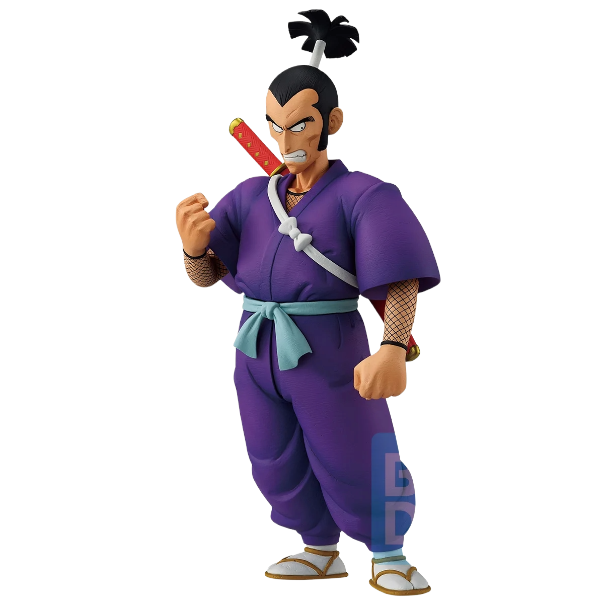 Figurine de Bandai Sergeant Major Murasaki Dragon Ball, 25cm, représentant un soldat de l'Armée du Red Ribbon.