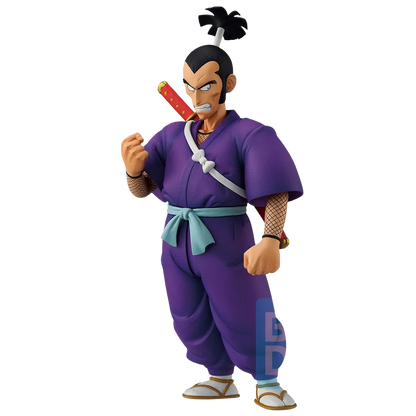Figurine de Bandai Sergeant Major Murasaki Dragon Ball, 25cm, représentant un soldat de l'Armée du Red Ribbon.