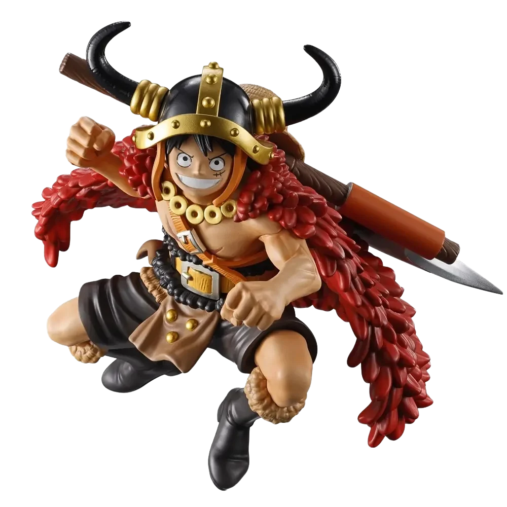 Figurine Luffy Giant Bash!! Vol.1 de 13 cm de Bandai, figurine détaillée de l'univers One Piece, pose dynamique et expressive.