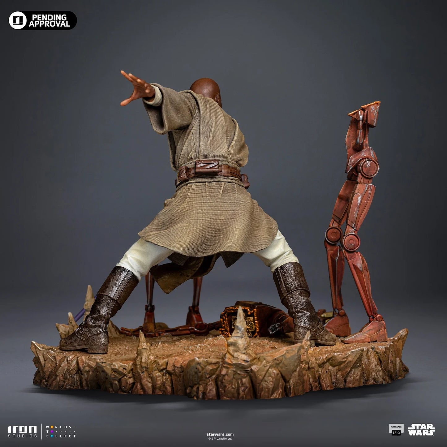 STAR WARS - Mace Windu - Statuette Art Scale 1/10 17.85cm