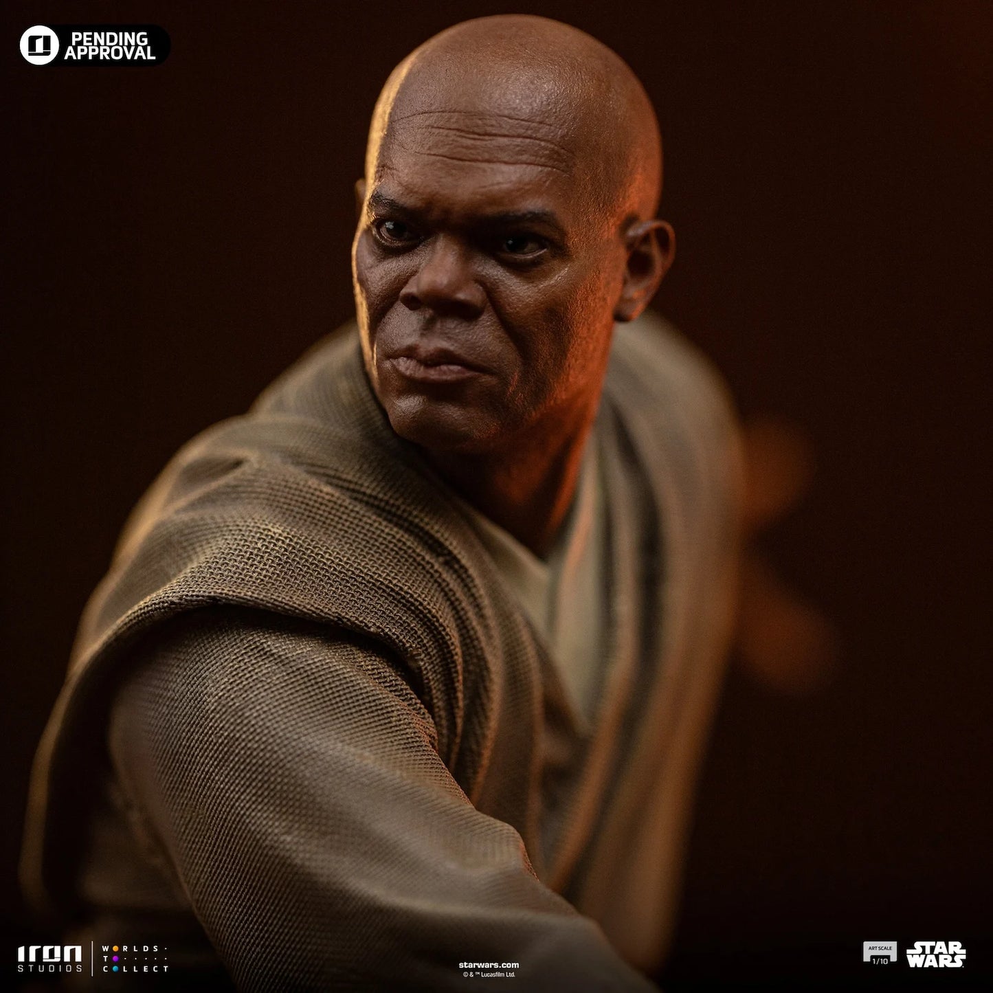 STAR WARS - Mace Windu - Statuette Art Scale 1/10 17.85cm