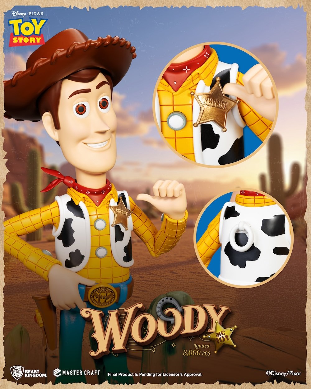 TOY STORY - Sheriff Woody - Statuette Master Craft 44cm - Toys Legacy Collection