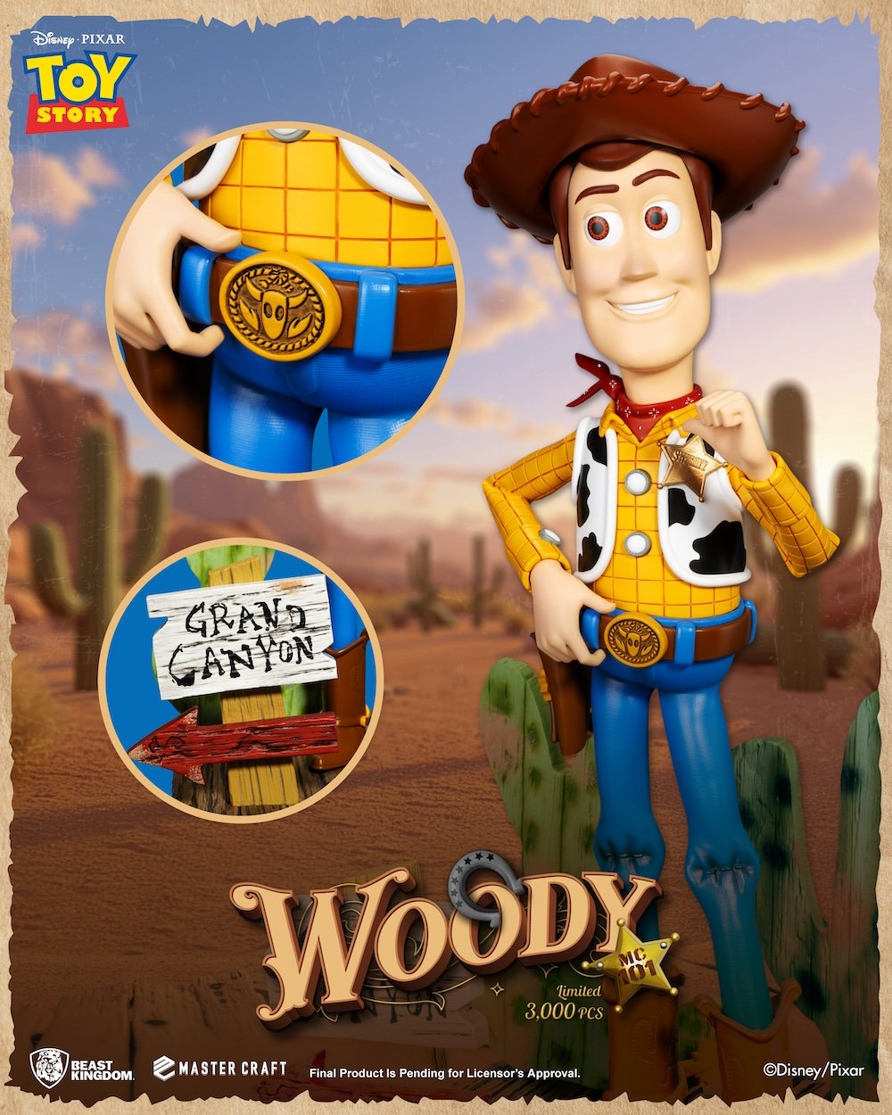 TOY STORY - Sheriff Woody - Statuette Master Craft 44cm - Toys Legacy Collection