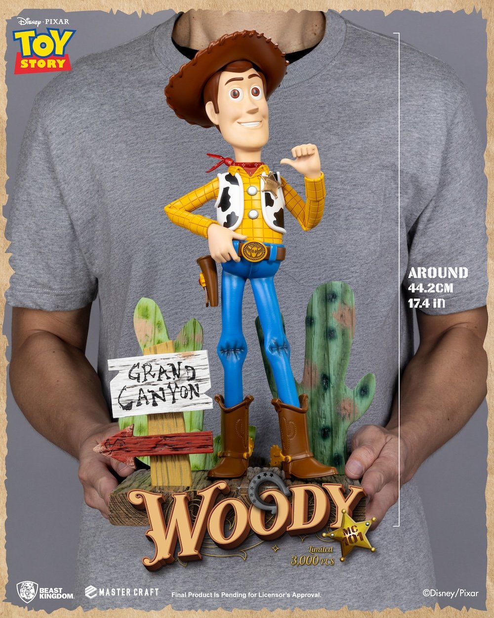 TOY STORY - Sheriff Woody - Statuette Master Craft 44cm - Toys Legacy Collection