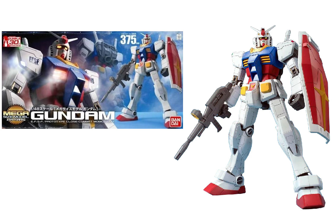 GUNDAM - Mega Size Model 1/48 RX-78-2 Gundam - Model Kit - 37.5cm - Toys Legacy Collection
