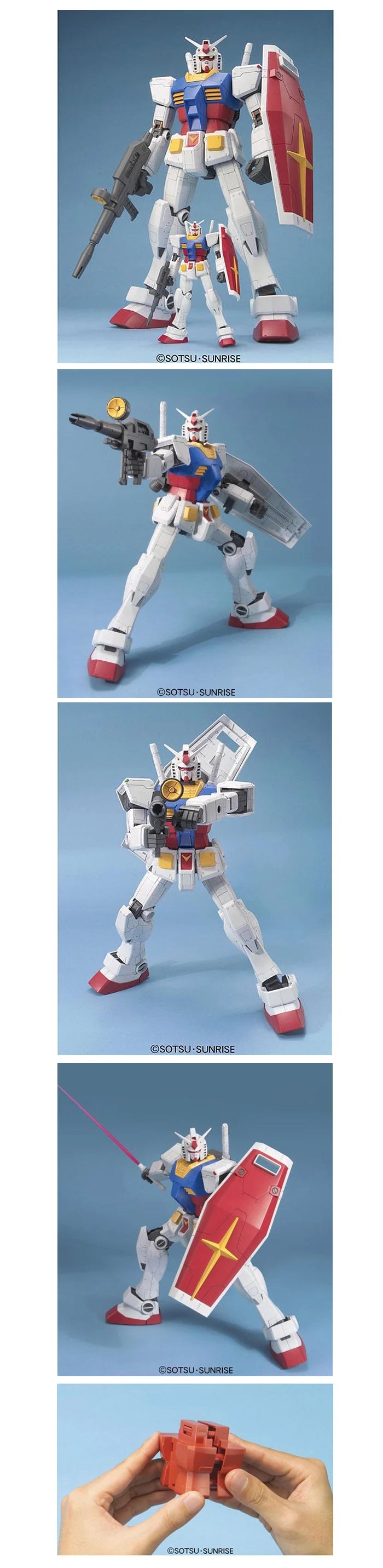 GUNDAM - Mega Size Model 1/48 RX-78-2 Gundam - Model Kit - 37.5cm - Toys Legacy Collection