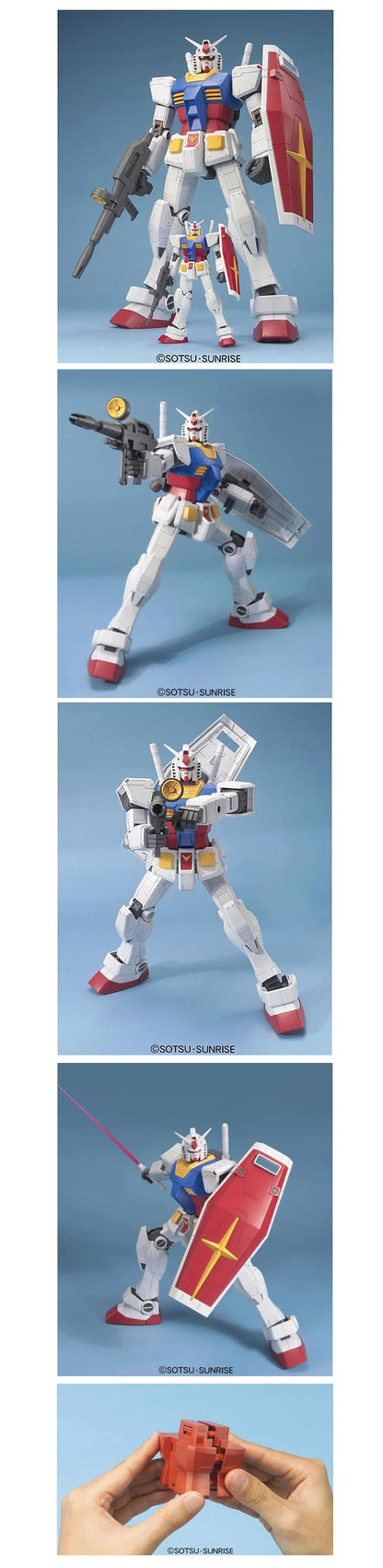 GUNDAM - Mega Size Model 1/48 RX-78-2 Gundam - Model Kit - 37.5cm - Toys Legacy Collection