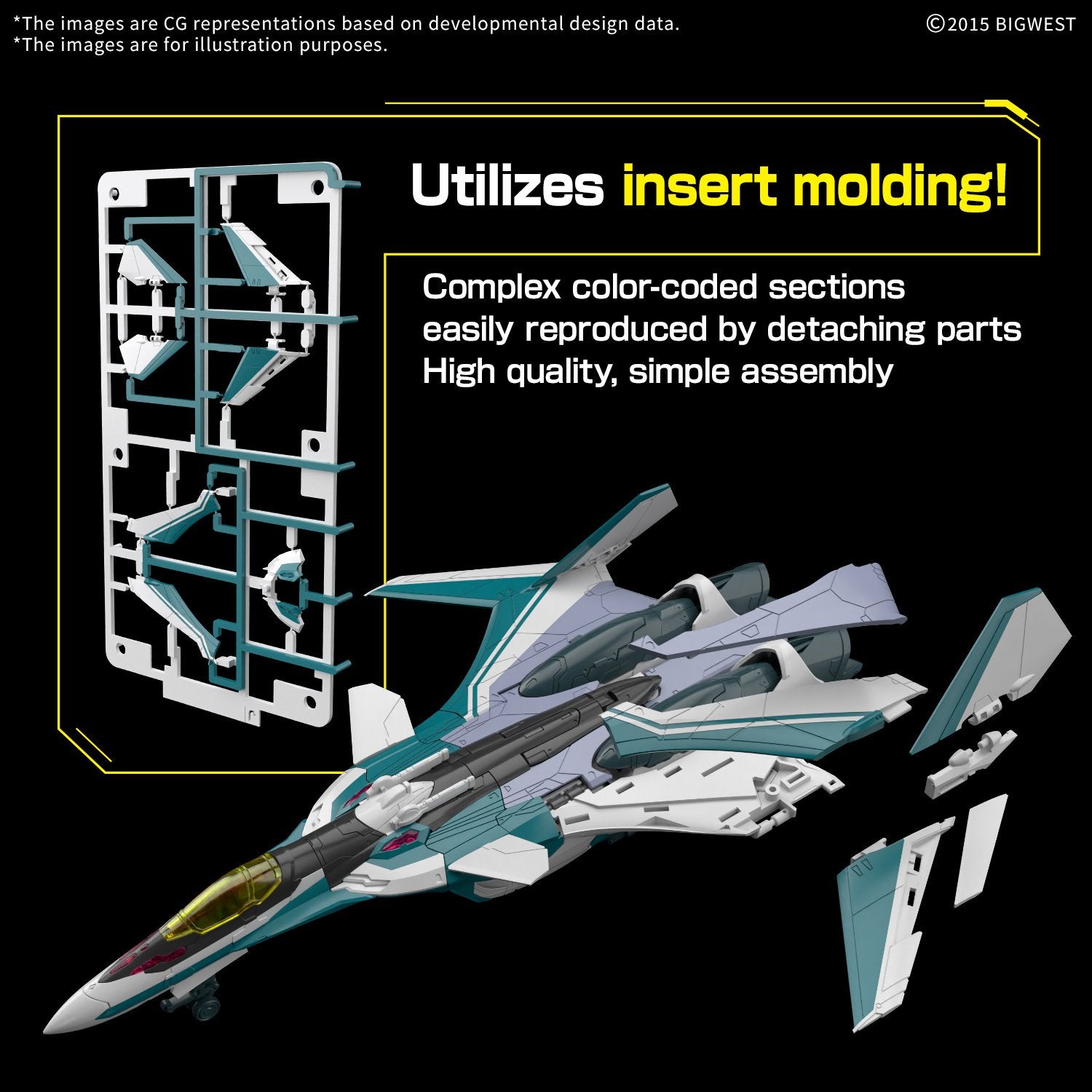 MACROSS - HG 1/100 VF-31S Siegfried (Arad Moders Use) - Model Kit - Toys Legacy Collection
