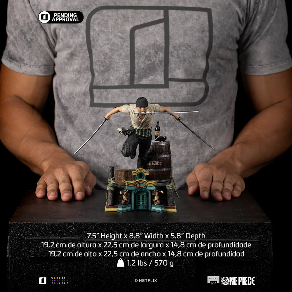 ONE PIECE LIVE ACTION - Zoro - Statuette Art Scale 1/10 19.2cm - Toys Legacy Collection