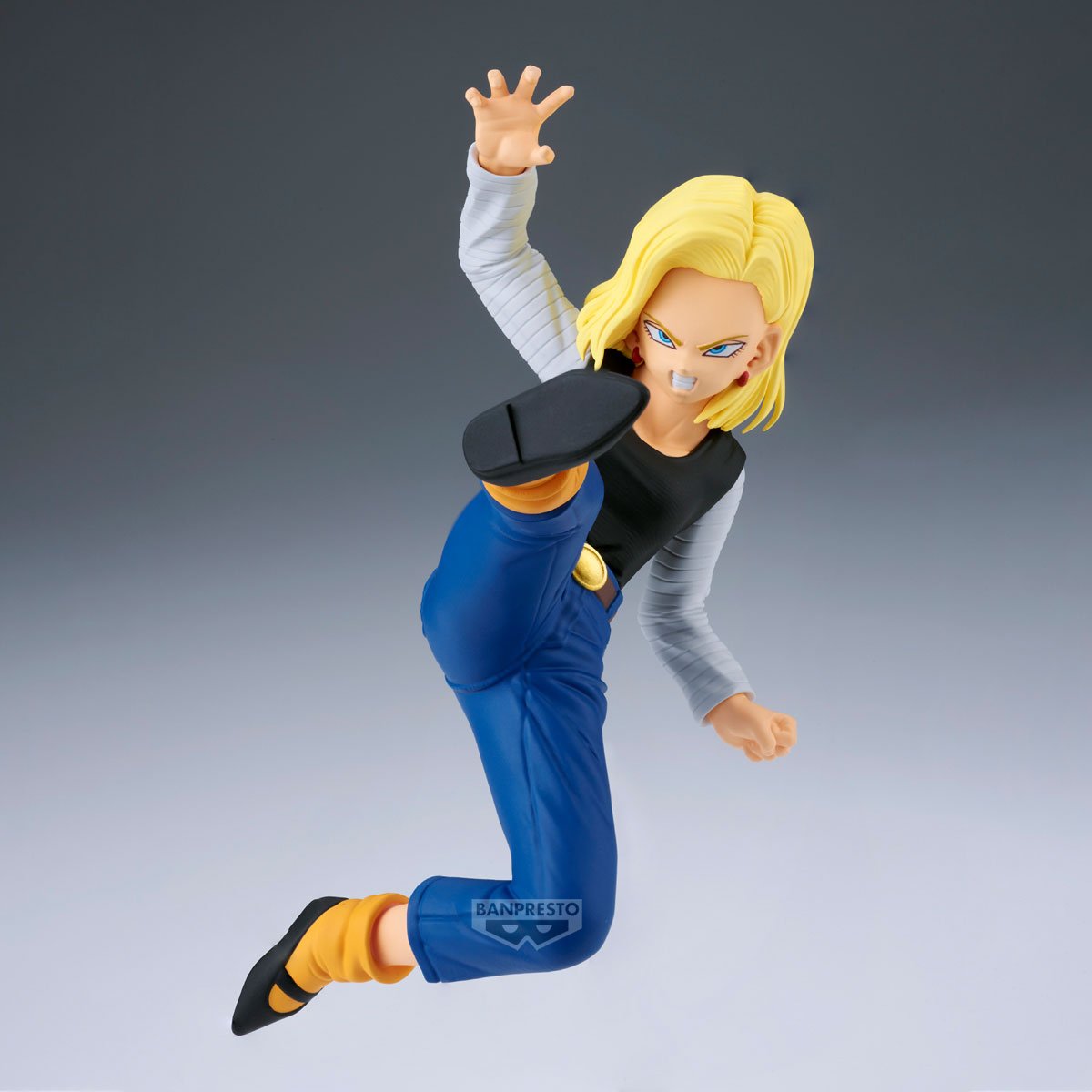 DRAGON BALL Z - Android 18 & Mr. Satan -Figurine Match Makers 11 & 8cm - Toys Legacy Collection