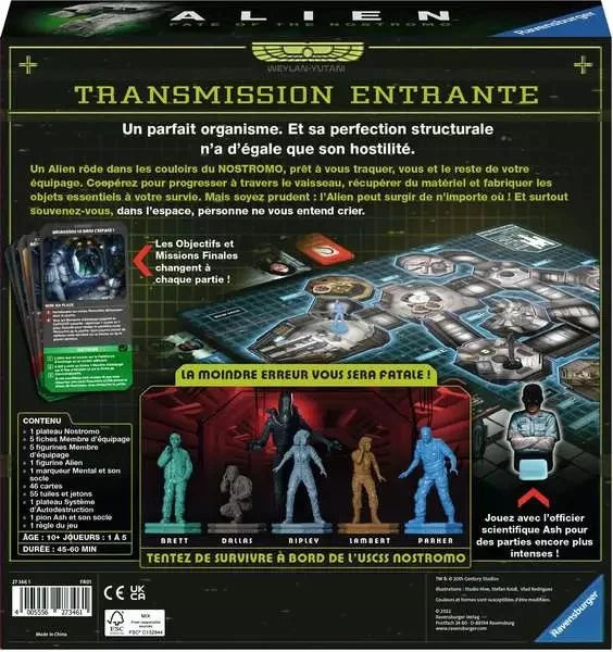 ALIEN - Le destin du Nostromo - Le jeu - Toys Legacy Collection