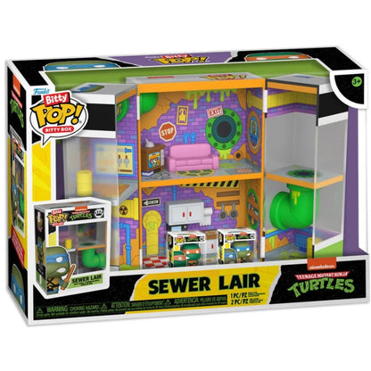 Tmnt Tortue Ninja Bitty Boxes Sewer Lair - Funko