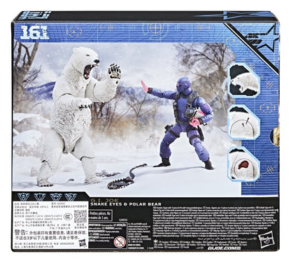Figurine Hasbro G.I. Joe Classified Series Snake Eyes avec ours polaire, 15 cm