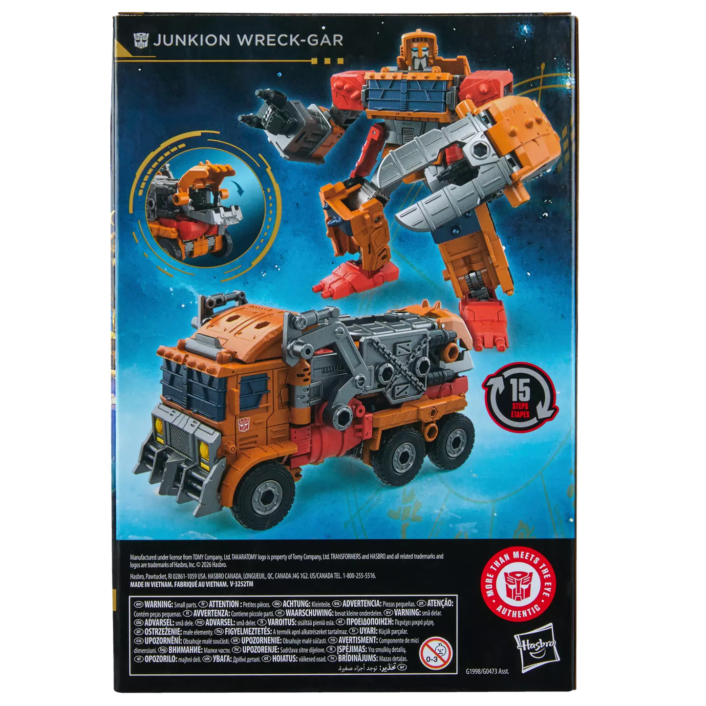 Transformers Age of the Primes Voyageur Junkion Wreck-Gar - Toys Legacy Collection