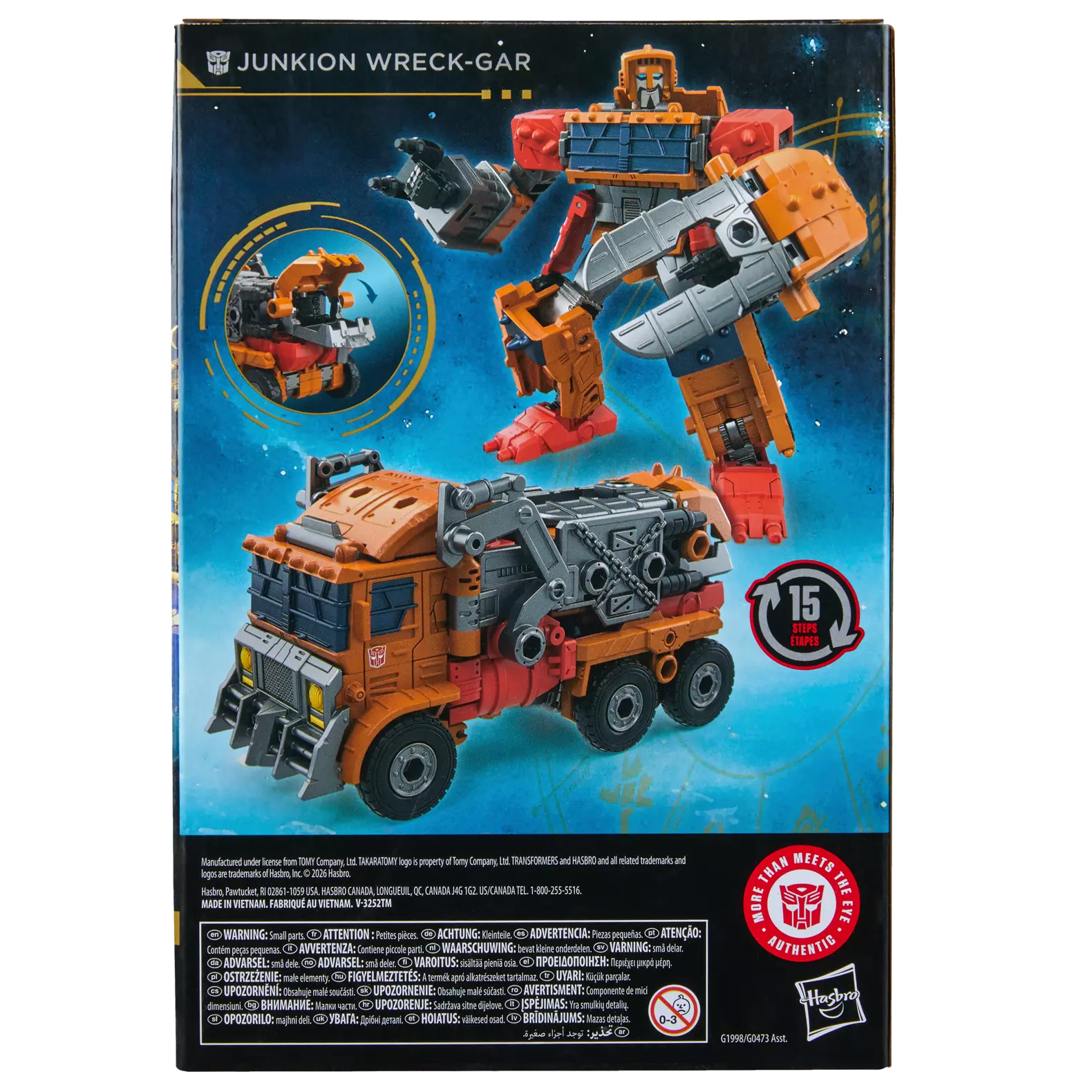 Transformers Age of the Primes Voyageur Junkion Wreck-Gar - Toys Legacy Collection