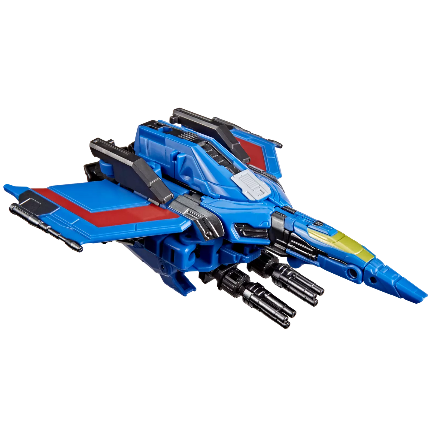 Figurine Transformers Studio Series Deluxe Thundercracker de Hasbro, détails de la figurine de l'avion de combat.