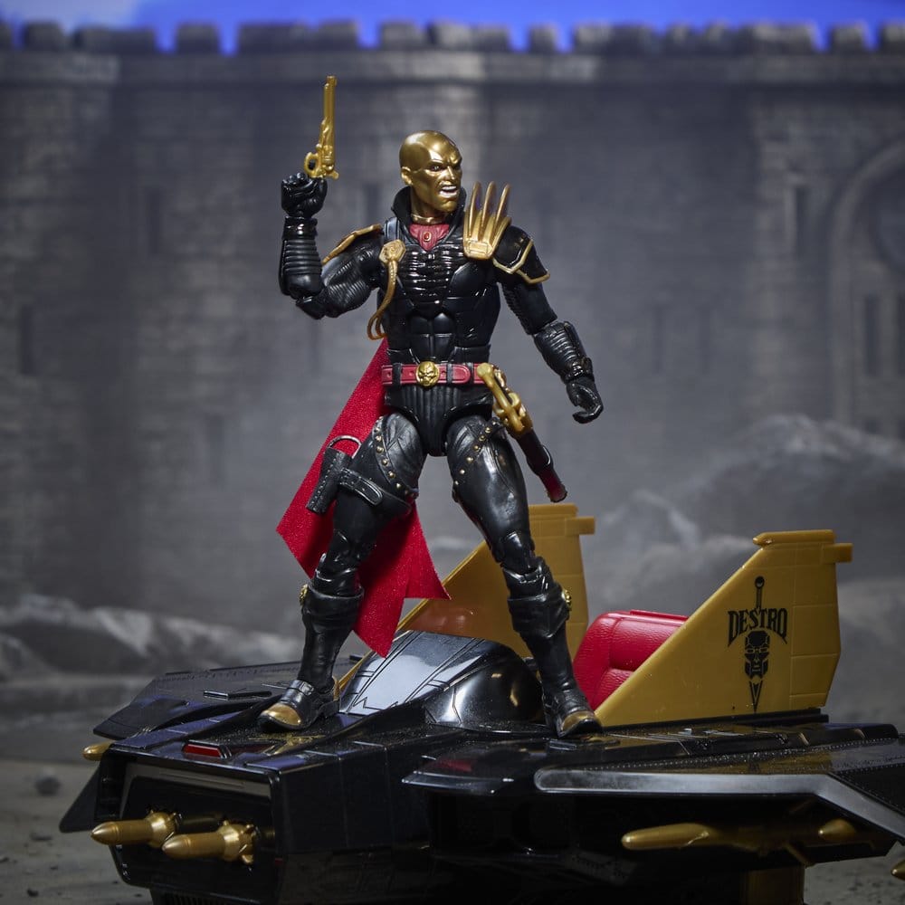 Figurine G.I. Joe Classified Series Destro et véhicule Despoiler de 15 cm, figurine et véhicule de marque Hasbro.