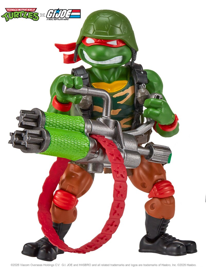 Tortues Ninja x G.I. Joe Crossover Classics figurine Raphael x Roadblock 12 cm - Toys Legacy Collection