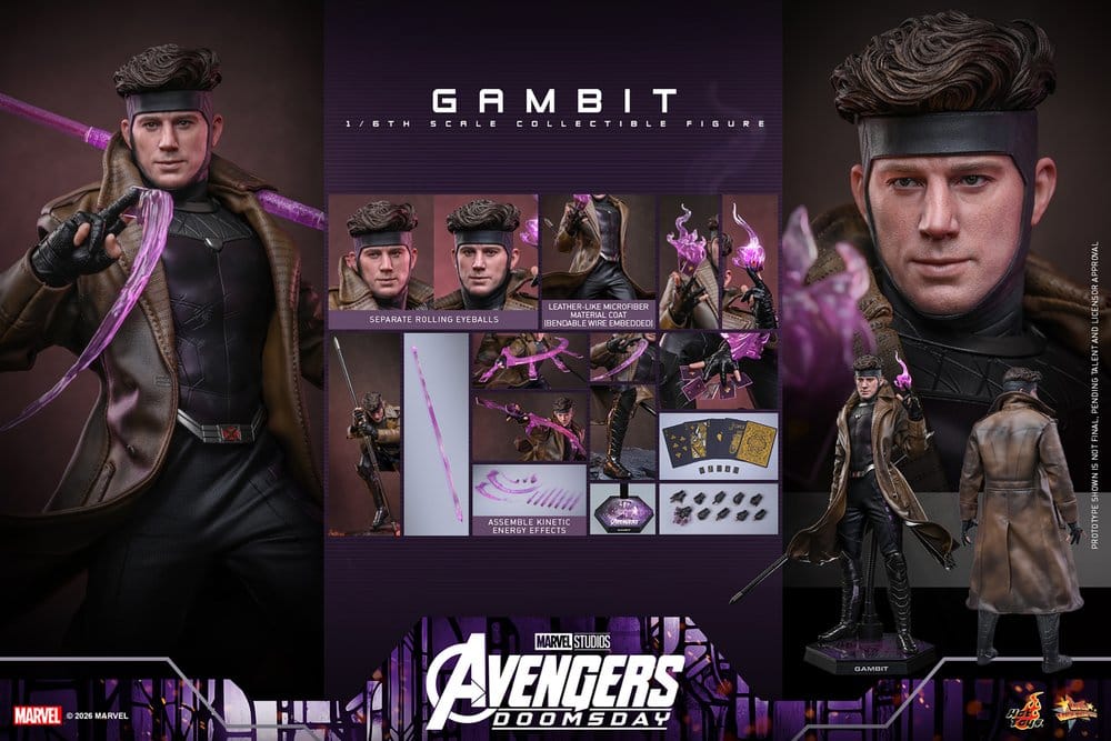 Avengers: Doomsday – Figurine Movie Masterpiece 1/6 Gambit – 31 cm