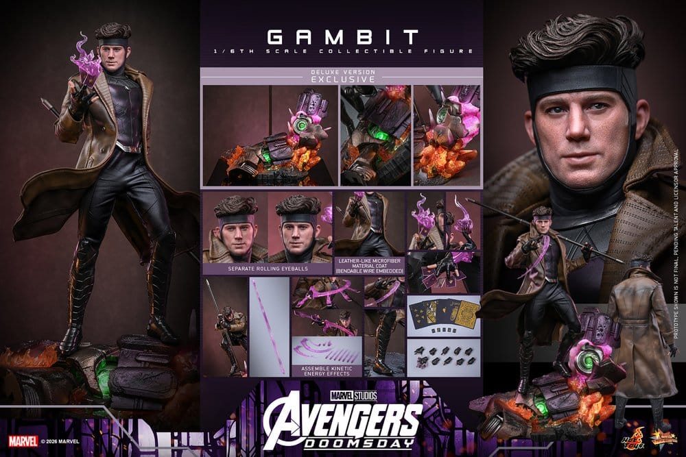 Avengers: Doomsday – Figurine Movie Masterpiece 1/6 Gambit (Deluxe Version) – 31 cm