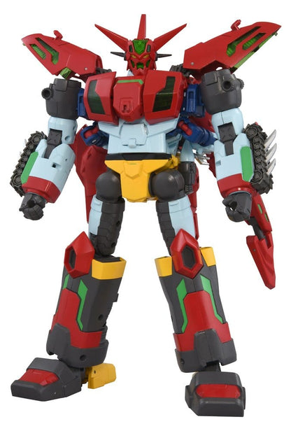Figurine Force Getter Robo Toyrise de 27 cm de Takara Tomy, représentant le robot Getter Robo en pose dynamique.