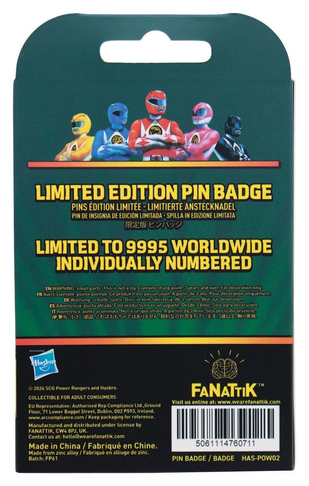 Power Rangers – Pin Green Ranger – Limited Edition