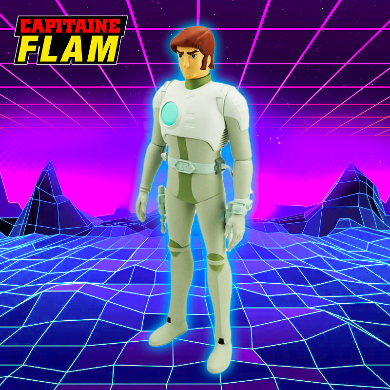 Capitaine Flam – Figurine Curtis Newton – 23 cm – Boîte Française