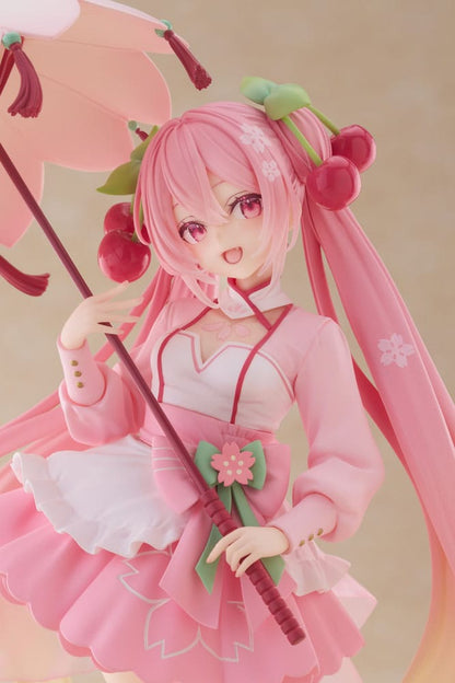 Hatsune Miku AMP statuette Written  Newley Miku Sakura Dress Ver. 21 cm