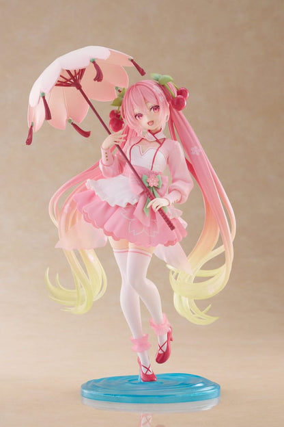 Hatsune Miku AMP statuette Written  Newley Miku Sakura Dress Ver. 21 cm