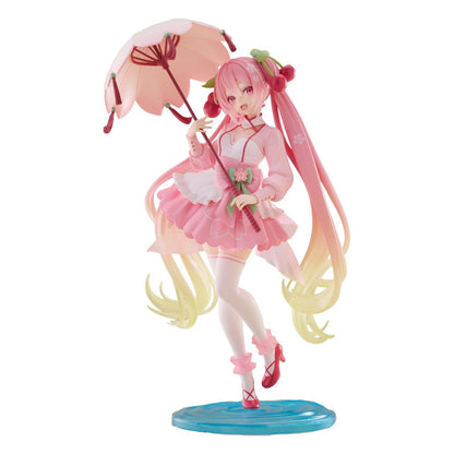 Hatsune Miku AMP statuette Written  Newley Miku Sakura Dress Ver. 21 cm