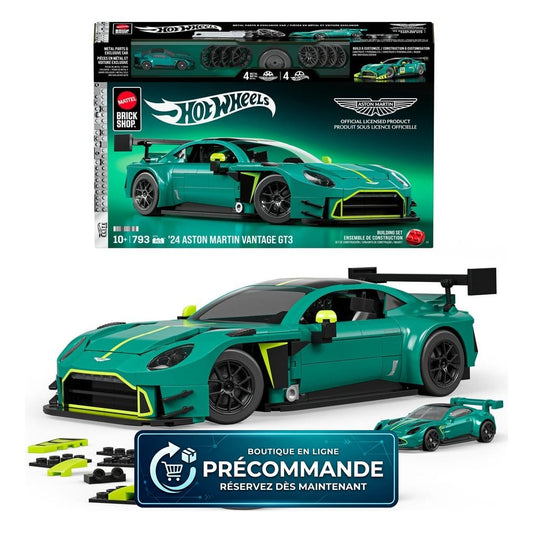 Hot Wheels Elite – Mattel Brick Shop ‘24 Aston Martin Vantage GT3 1/16