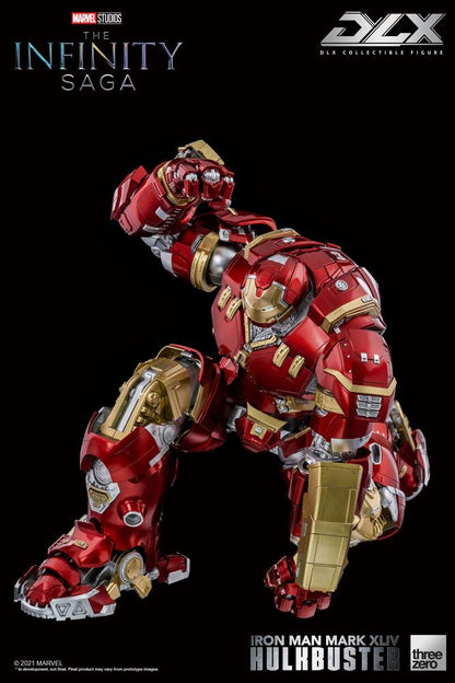 Figurine Iron Man Mark 44 Hulkbuster Infinity Saga de 30 cm, modèle 1/12, de la marque Threezero, détail de la figurine Marvel