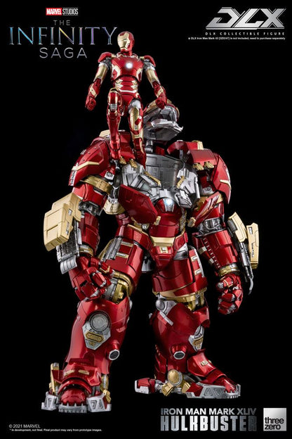 Figurine Iron Man Mark 44 Hulkbuster de la Saga de l'Infini, 30 cm, marque Threezero, vue détaillée du modèle Marvel