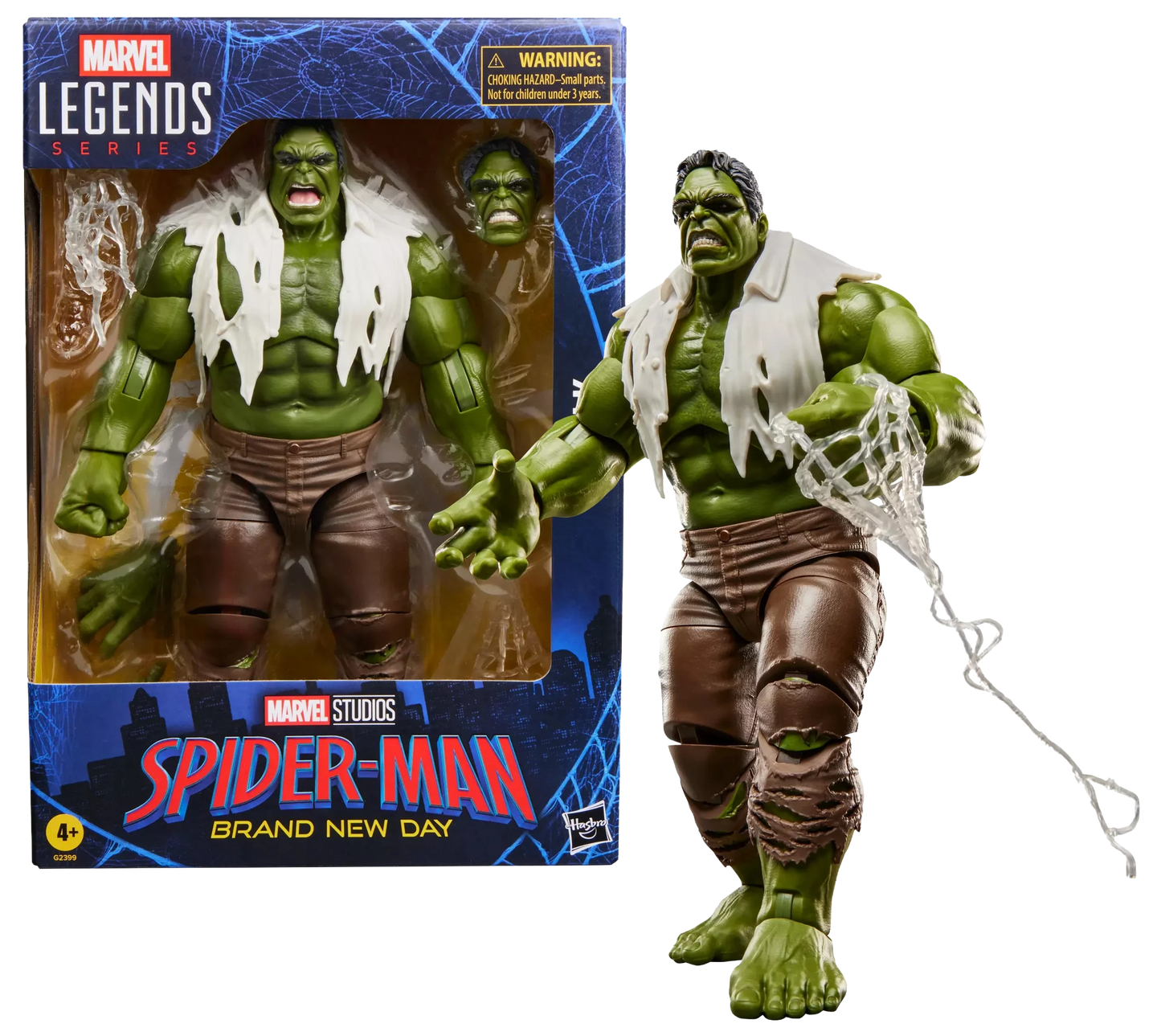 Figurine articulée Marvel Legends Spider-Man (Brand New Day) et Hulk, 15 cm, personnage de super-héros Marvel, par Hasbro.