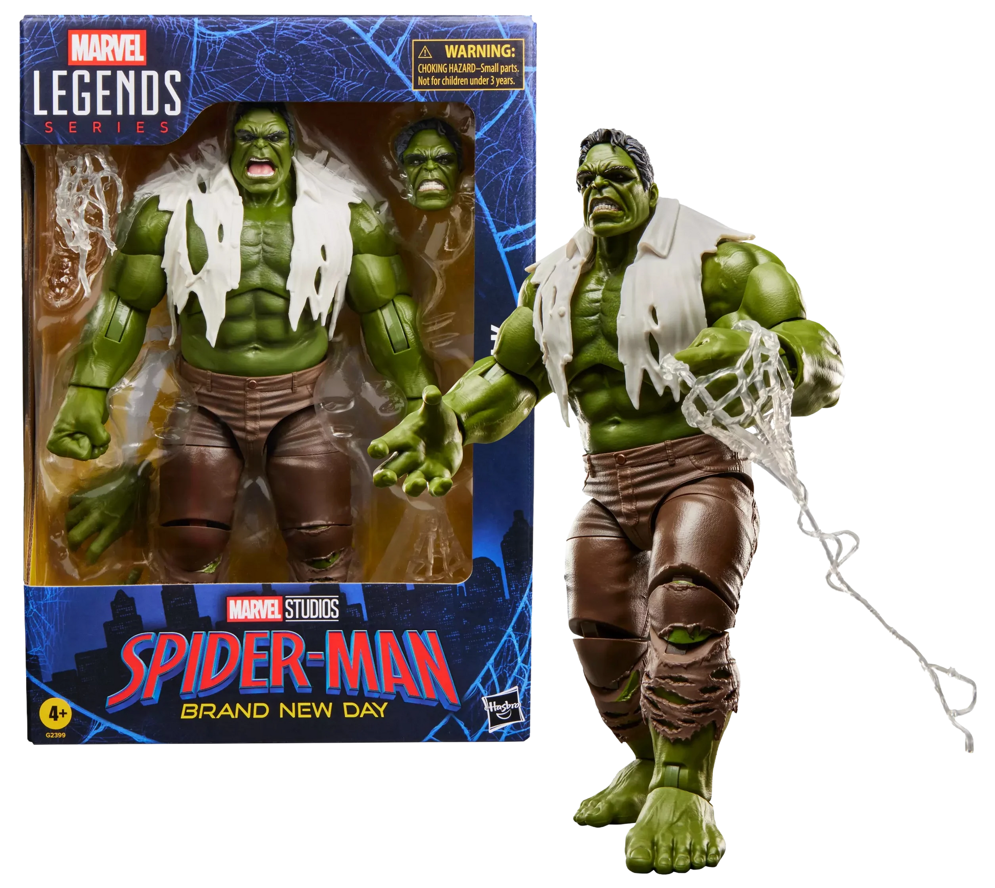 Figurine articulée Marvel Legends Spider-Man (Brand New Day) et Hulk, 15 cm, personnage de super-héros Marvel, par Hasbro.
