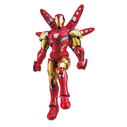Figurine Blokees Iron Man MK85, modèle de collection, éclairé, avec détails précis et pose dynamique.