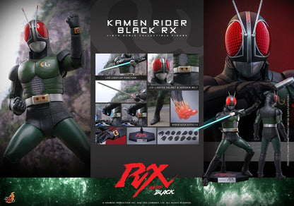 Figurine Kamen Rider Black RX de 31 cm de Hot Toys, personnage de la série Kamen Rider Black RX, pose détaillée.
