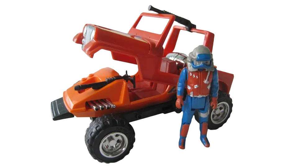 Figurine de véhicule Gator M.A.S.K. de la marque The Loyal Subject, détaillée et colorée, inspirée de la série d'action.
