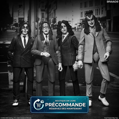 KISS pack 4 figurines Dressed to Kill Album Cover 18 cm