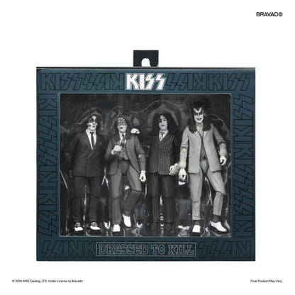 KISS pack 4 figurines Dressed to Kill Album Cover 18 cm