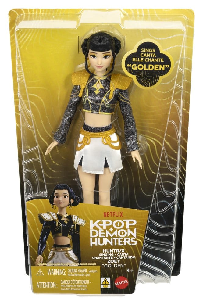 KPop Demon Hunters – Poupée chantante Huntrix Zoey « Golden »